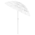 PARASOL PLAŻOWY W HAWAJSKIM STYLU BIAŁY 180CM