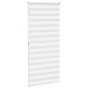 ROLETA ZEBRA BIAŁA SZEROKOŚĆ TKANINY 105,9CM POLIESTER