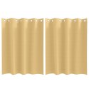 ZASŁONY Z ZASŁONAMI 2 PCS BEŻOWY 140X 140CM POLIESTER