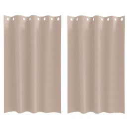 ZASŁONY Z ZASŁONAMI 2 PCS CIEMNOSZARY 175X 140CM POLIESTER