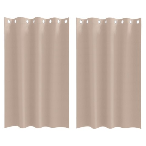 ZASŁONY Z ZASŁONAMI 2 PCS CIEMNOSZARY 175X 140CM POLIESTER