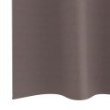 ZASŁONY Z ZASŁONAMI 2 PCS CIEMNOBRĄZOWY 175X 140CM POLIESTER