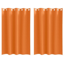 VidaXL Zasłony 2 pcs Jasnopomarańczowy 175 x 140 cm Poliester