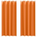VidaXL Zasłony 2 pcs Jasnopomarańczowy 225 x 140 cm Poliester