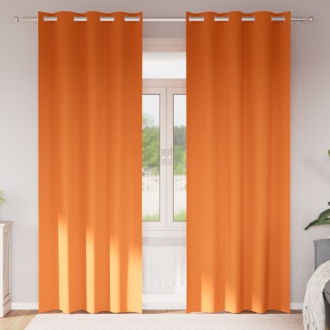 ZASŁONY 2 PCS JASNOPOMARAŃCZOWY 260X 140CM POLIESTER