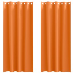 ZASŁONY 2 PCS JASNOPOMARAŃCZOWY 260X 140CM POLIESTER