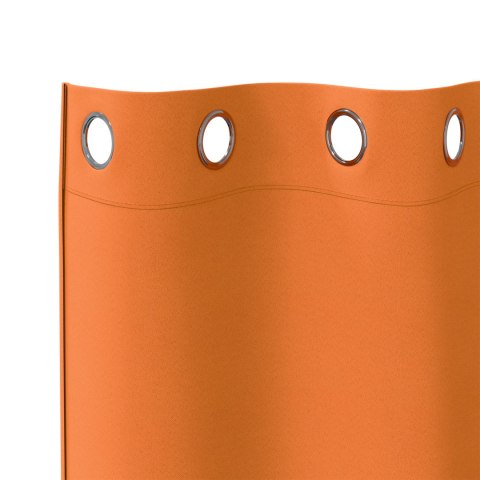 ZASŁONY 2 PCS JASNOPOMARAŃCZOWY 260X 140CM POLIESTER