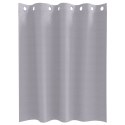 VidaXL Zasłony 2 pcs Metaliczny szary 140 x 140 cm Poliester