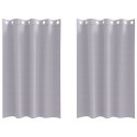 ZASŁONY 2 PCS METALICZNY SZARY 175X 140CM POLIESTER