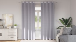 ZASŁONY 2 PCS METALICZNY SZARY 225X 140CM POLIESTER