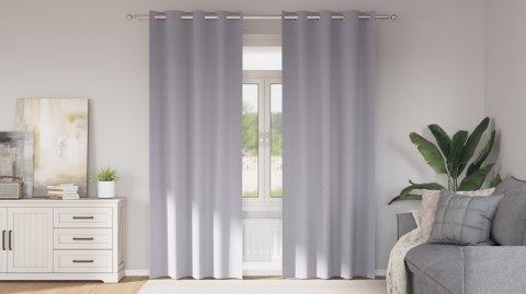 ZASŁONY 2 PCS METALICZNY SZARY 245X 140CM POLIESTER