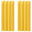 ZASŁONY 2 PCS MUSZTARDOWO ŻÓŁTY 245X 140CM POLIESTER