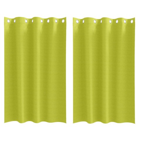 VidaXL Zasłony 2 pcs zielone jabłuszko 175 x 140 cm Poliester