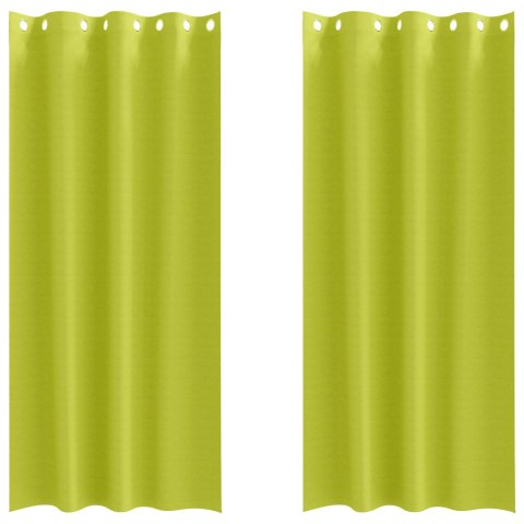VidaXL Zasłony 2 pcs zielone jabłuszko 225 x 140 cm Poliester