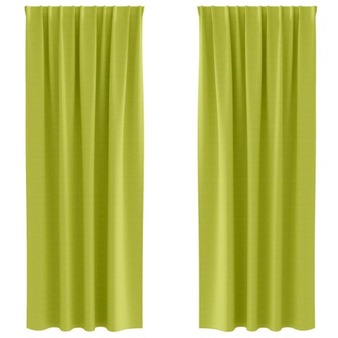 ZASŁONY 2 PCS ZIELONE JABŁUSZKO 245X 140CM POLIESTER