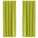 VidaXL Zasłony 2 pcs zielone jabłuszko 260 x 140 cm Poliester