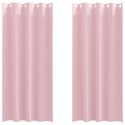 ZASŁONY Z ZASŁONAMI 2 PCS BEBIS RÓŻOWY 260X 140CM POLIESTER