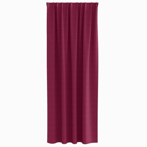 ZASŁONY Z ZASŁONAMI 2 PCS CZERWONE WINO 245X 140CM POLIESTER