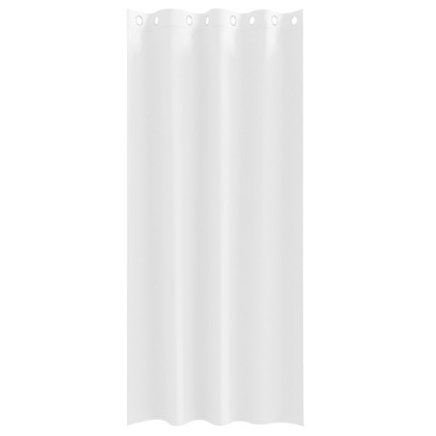 ZASŁONY Z ZASŁONAMI 2 PCS CZYSTA BIEL 260X 140CM POLIESTER
