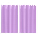 VidaXL Zasłony z zasłonami 2 pcs Fioletowy 175 x 140 cm Poliester
