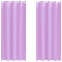 ZASŁONY Z ZASŁONAMI 2 PCS FIOLETOWY 245X 140CM POLIESTER