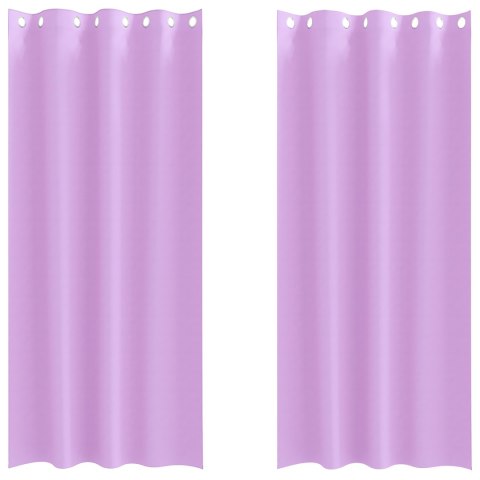 ZASŁONY Z ZASŁONAMI 2 PCS FIOLETOWY 260X 140CM POLIESTER