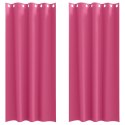 VidaXL Zasłony z zasłonami 2 pcs Jasnoróżowy 225 x 140 cm Poliester