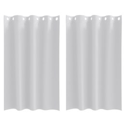 ZASŁONY Z ZASŁONAMI 2 PCS JASNOSZARY 175X 140CM POLIESTER