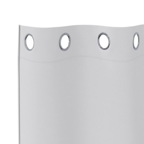 ZASŁONY Z ZASŁONAMI 2 PCS JASNOSZARY 225X 140CM POLIESTER