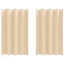 VidaXL Zasłony z zasłonami 2 pcs Kremowy 175 x 140 cm Poliester