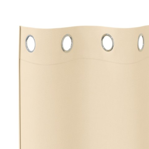 VidaXL Zasłony z zasłonami 2 pcs Kremowy 175 x 140 cm Poliester