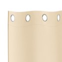 VidaXL Zasłony z zasłonami 2 pcs Kremowy 225 x 140 cm Poliester