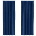 ZASŁONY Z ZASŁONAMI 2 PCS GRANATOWY 245X 140CM POLIESTER