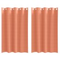 ZASŁONY Z ZASŁONAMI 2 SZT. TERAKOTA 175X140CM