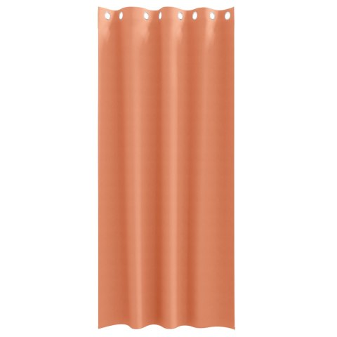 ZASŁONY Z ZASŁONAMI 2 SZT. TERAKOTA 225X140CM