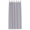 VidaXL Zasłony 2 pcs Metaliczny szary 245 x 140 cm Poliester