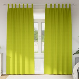 VidaXL Zasłony 2 pcs zielone jabłuszko 260 x 140 cm Poliester