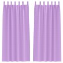 VidaXL Zasłony z zasłonami 2 pcs Fioletowy 260 x 140 cm Poliester