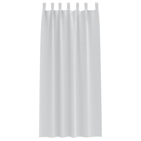 ZASŁONY Z ZASŁONAMI 2 PCS JASNOSZARY 245X 140CM POLIESTER