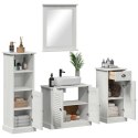 ZESTAW MEBLI ŁAZIENKOWYCH 3 SZT. ANTYCZNA BIEL 37X34X110CM