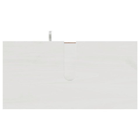 ZESTAW MEBLI ŁAZIENKOWYCH 3 SZT. ANTYCZNA BIEL 37X34X110CM