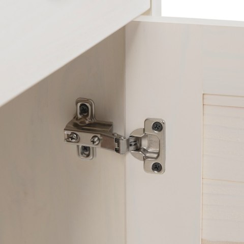 ZESTAW MEBLI ŁAZIENKOWYCH 3 SZT. ANTYCZNA BIEL 37X34X110CM