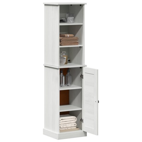 ZESTAW MEBLI ŁAZIENKOWYCH Z PÓŁKĄ 2 SZT. BRĄZOWY I BIAŁY