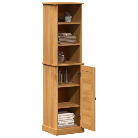 ZESTAW MEBLI ŁAZIENKOWYCH Z PÓŁKĄ 2 SZT. BRĄZOWY I BRĄZOWY MIÓD