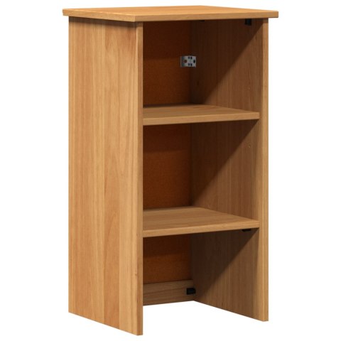 ZESTAW MEBLI ŁAZIENKOWYCH Z PÓŁKĄ 2 SZT. BRĄZOWY I BRĄZOWY MIÓD