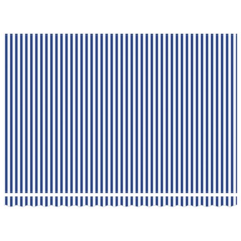 MARKIZA ZWIJANA NIEBIESKI I BIAŁY ANTRACYT 450X300CM
