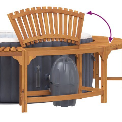 OTOCZENIA WANNY Z HYDROMASAŻEM BRĄZOWY Ø255CM