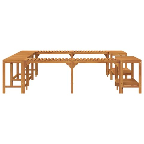 OTOCZENIE WANNY Z HYDROMASAŻEM BRĄZOWY 230X 230CM