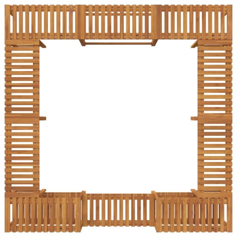 OTOCZENIE WANNY Z HYDROMASAŻEM BRĄZOWY 230X 230CM