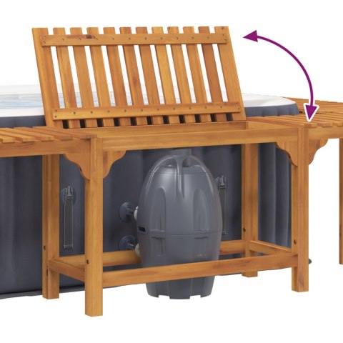 OTOCZENIE WANNY Z HYDROMASAŻEM BRĄZOWY 250X 250CM